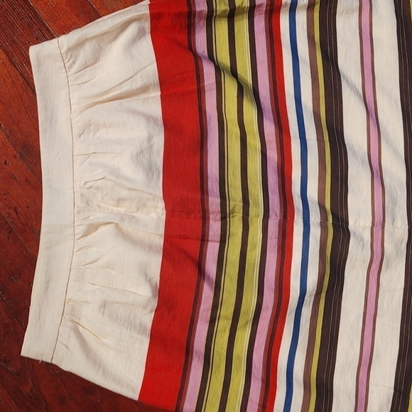 Ann Taylor LOFT Uneven Stripes Skirt Sz 8 - Picture 6 of 8